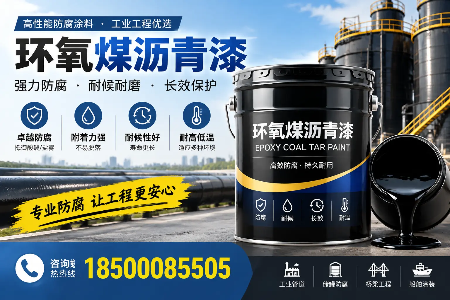 环氧煤沥青漆的施工方法与注意事项，确保在仙桃顺利完成